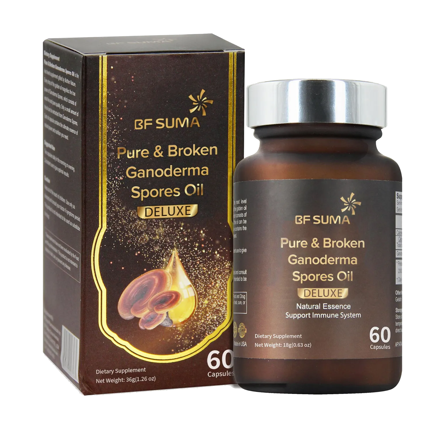 Pure Broken Ganoderma Spores Oil Capsules